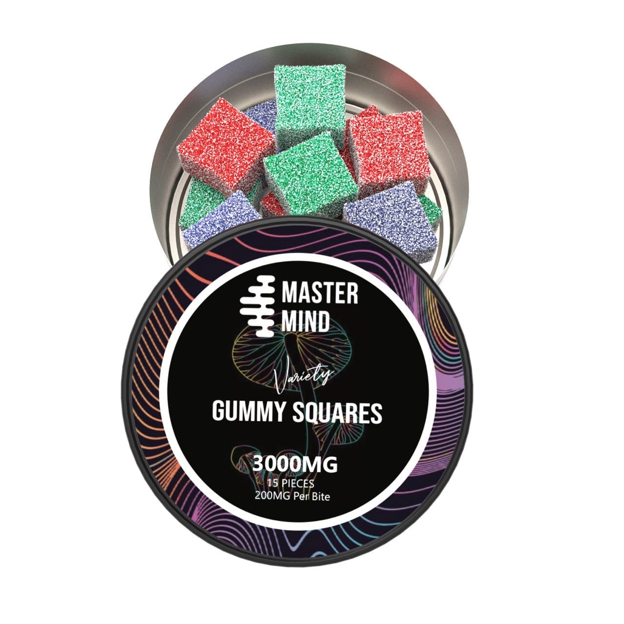 Mastermind - Variety Gummy Squares - 3000 mg (200mgx15)