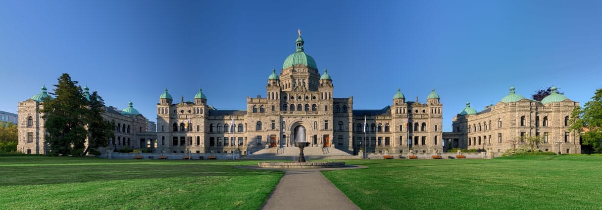Victoria British Columbia Parliament Buildings - Pano